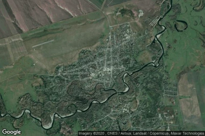 Vue aérienne de Petropavlovskoye