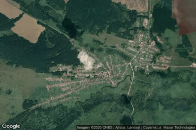 Vue aérienne de Partizanskoye