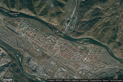 Vue aérienne de Mezhdurechensk