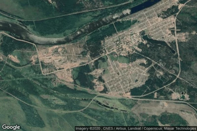 Vue aérienne de Lesogorsk