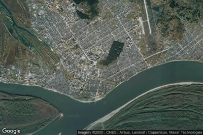 Vue aérienne de Kolpashevo
