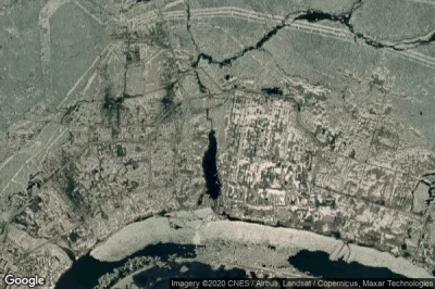 Vue aérienne de Igarka