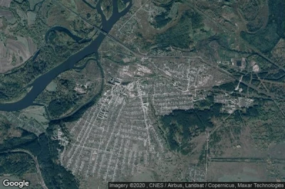 Vue aérienne de Biryusinsk