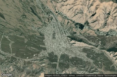 Vue aérienne de Aravan