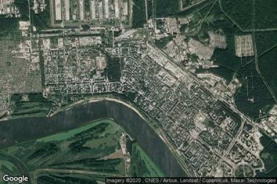 Vue aérienne de Seversk