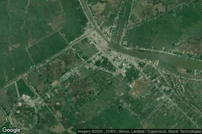 Vue aérienne de Chau Doc