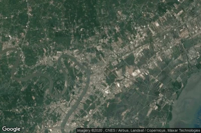 Vue aérienne de Samut Songkhram
