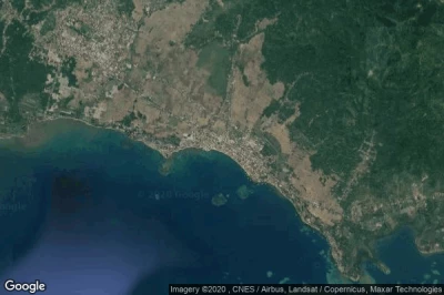 Vue aérienne de Polewali