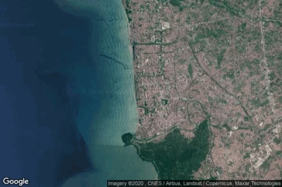 Vue aérienne de Padang
