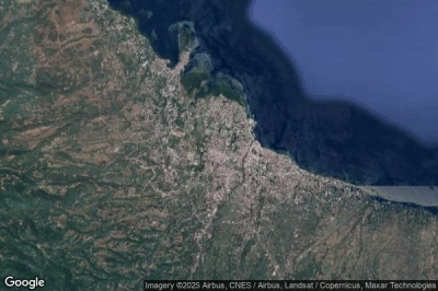 Vue aérienne de Maumere