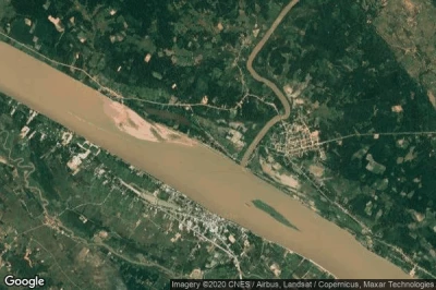 Vue aérienne de Muang Hinboun