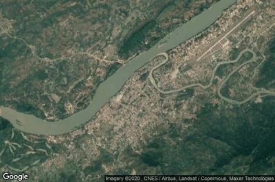 Vue aérienne de Louangphabang