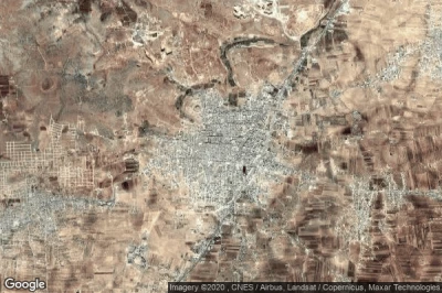 Vue aérienne de Maarrat an Numan