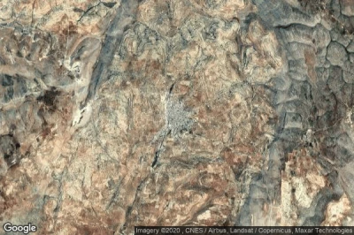 Vue aérienne de Kafr Takharim