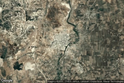 Vue aérienne de Jisr ash Shughur
