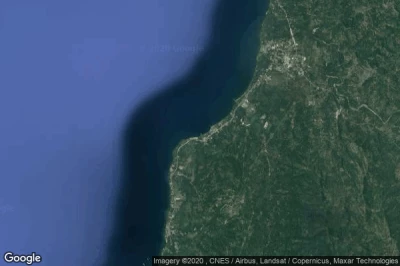 Vue aérienne de Punta Silum