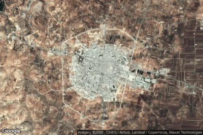 Vue aérienne de Idlib