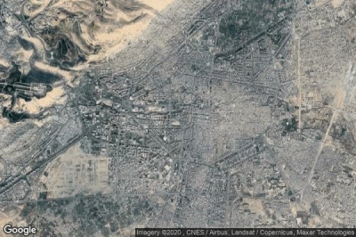 Vue aérienne de Damascus
