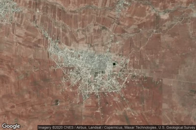 Vue aérienne de Busra ash Sham