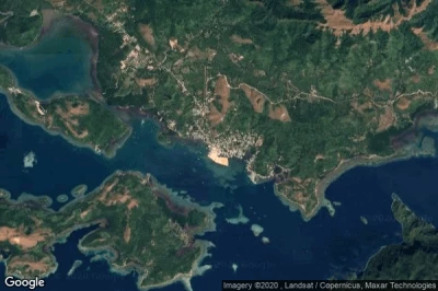 Vue aérienne de Coron