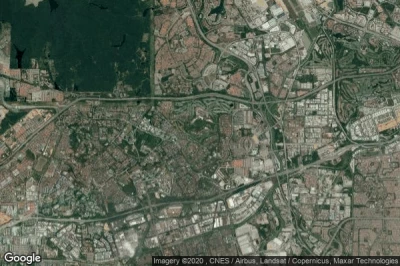 Vue aérienne de Shah Alam