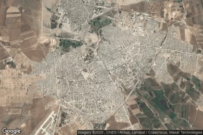 Vue aérienne de Al Qamishli