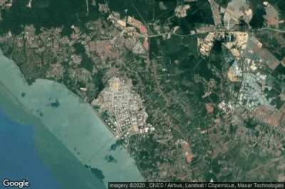 Vue aérienne de Sungai Udang