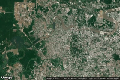 Vue aérienne de Kuching