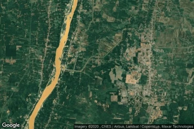 Vue aérienne de Kampong Pangkal Kalong