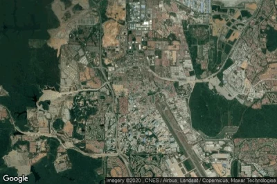 Vue aérienne de Kampung Baru Subang