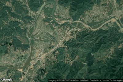Vue aérienne de Zhoutian
