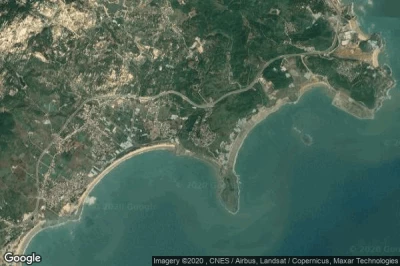 Vue aérienne de Zhenhai
