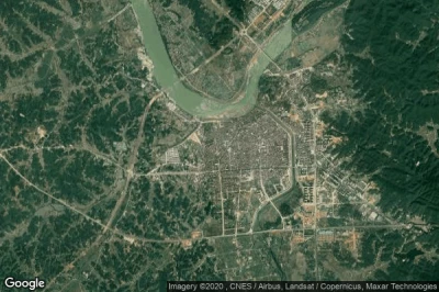 Vue aérienne de Taohuajiang