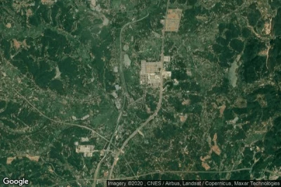 Vue aérienne de Shibantan