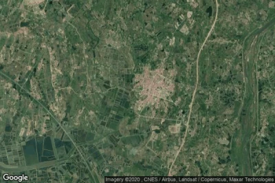 Vue aérienne de Cangbu