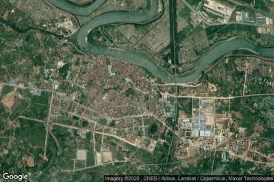 Vue aérienne de Caidian