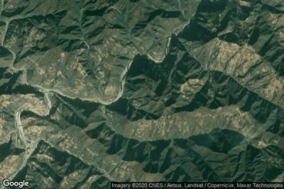 Vue aérienne de Baishuijiang
