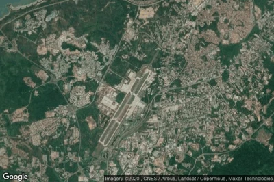 Vue aérienne de Kampong Serusup