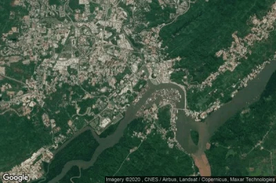Vue aérienne de Kampong Parit