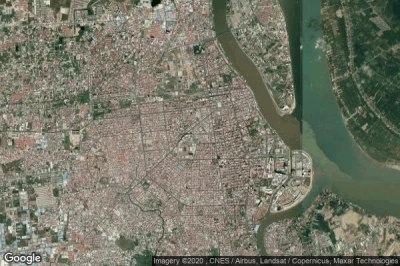 Vue aérienne de Phnom Penh