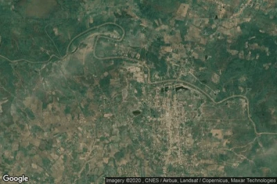 Vue aérienne de Phnum Tbeng Meanchey