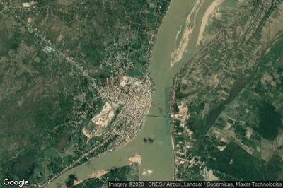 Vue aérienne de Kampong Cham