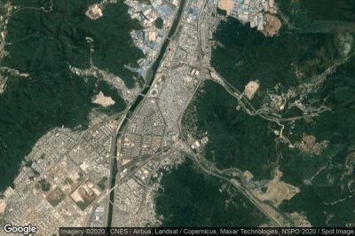 Vue aérienne de Yangsan