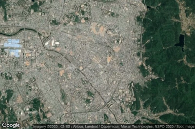 Vue aérienne de Gwangju
