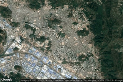 Vue aérienne de Changwon