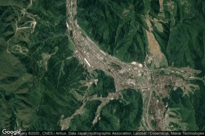 Vue aérienne de Yuzawa
