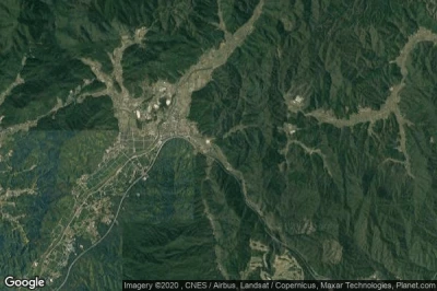Vue aérienne de Yamaguchi-ken