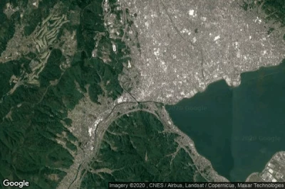 Vue aérienne de Okaya