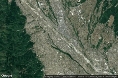 Vue aérienne de Nirasaki