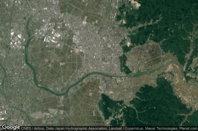 Vue aérienne de Niigata-ken